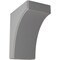 Ekena Millwork 5 1/4"W x 8"D x 10"H Clarksville Wood Vintage Decor Bracket, Pebble Grey BKTWD05X08X10CVPG - alternate 1